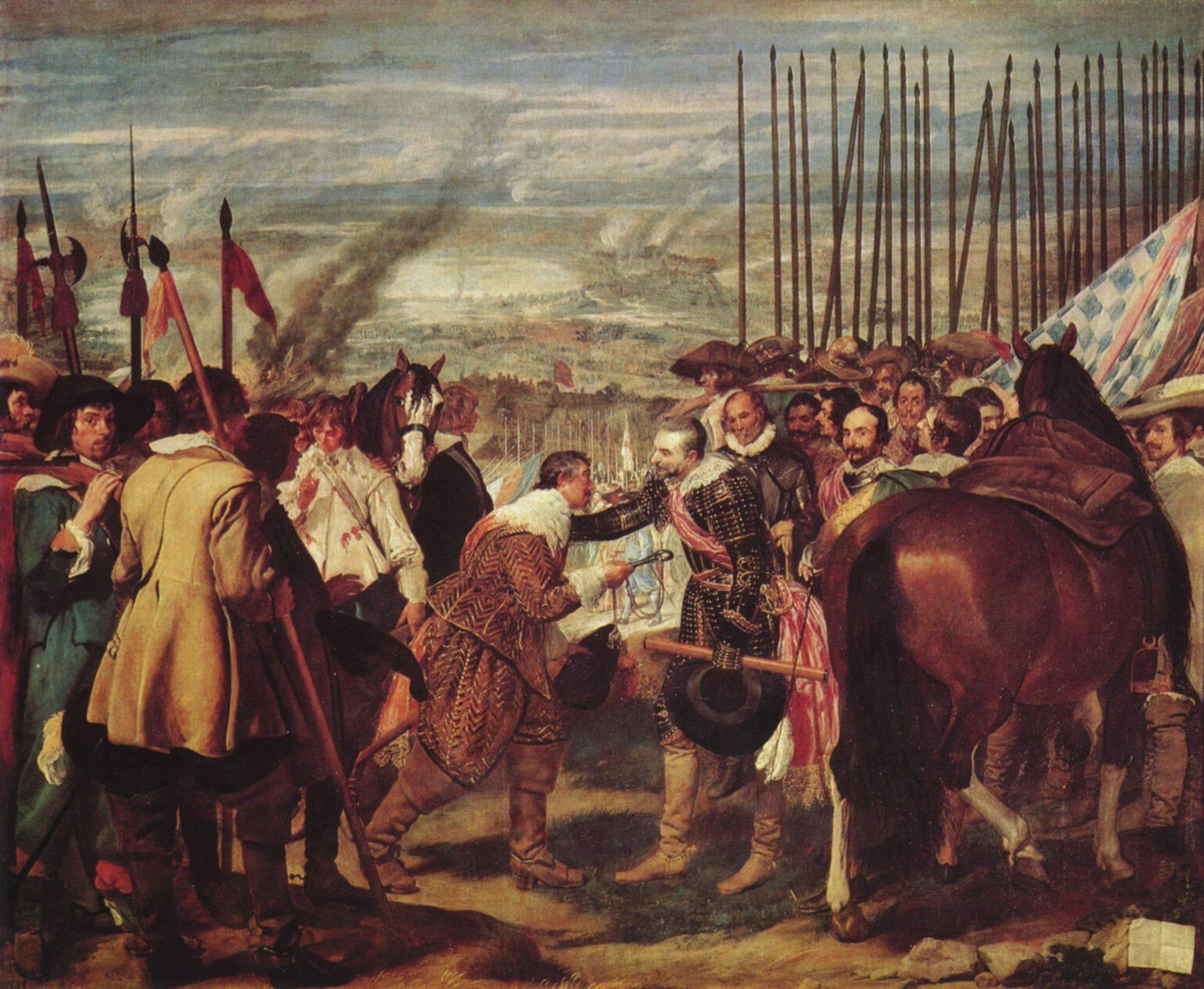 Kapitulace Bredy. Diego Velázquez 1634-5.